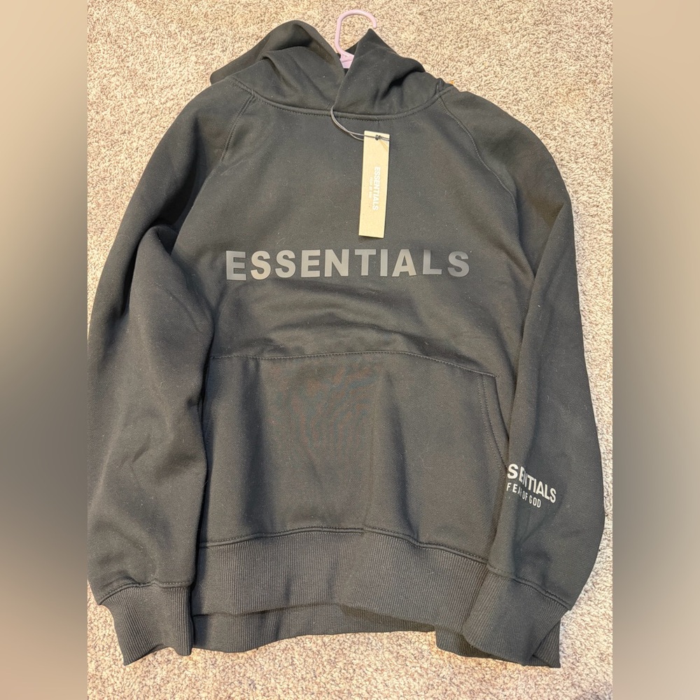 Essentials Charcoal Gray Hoodie